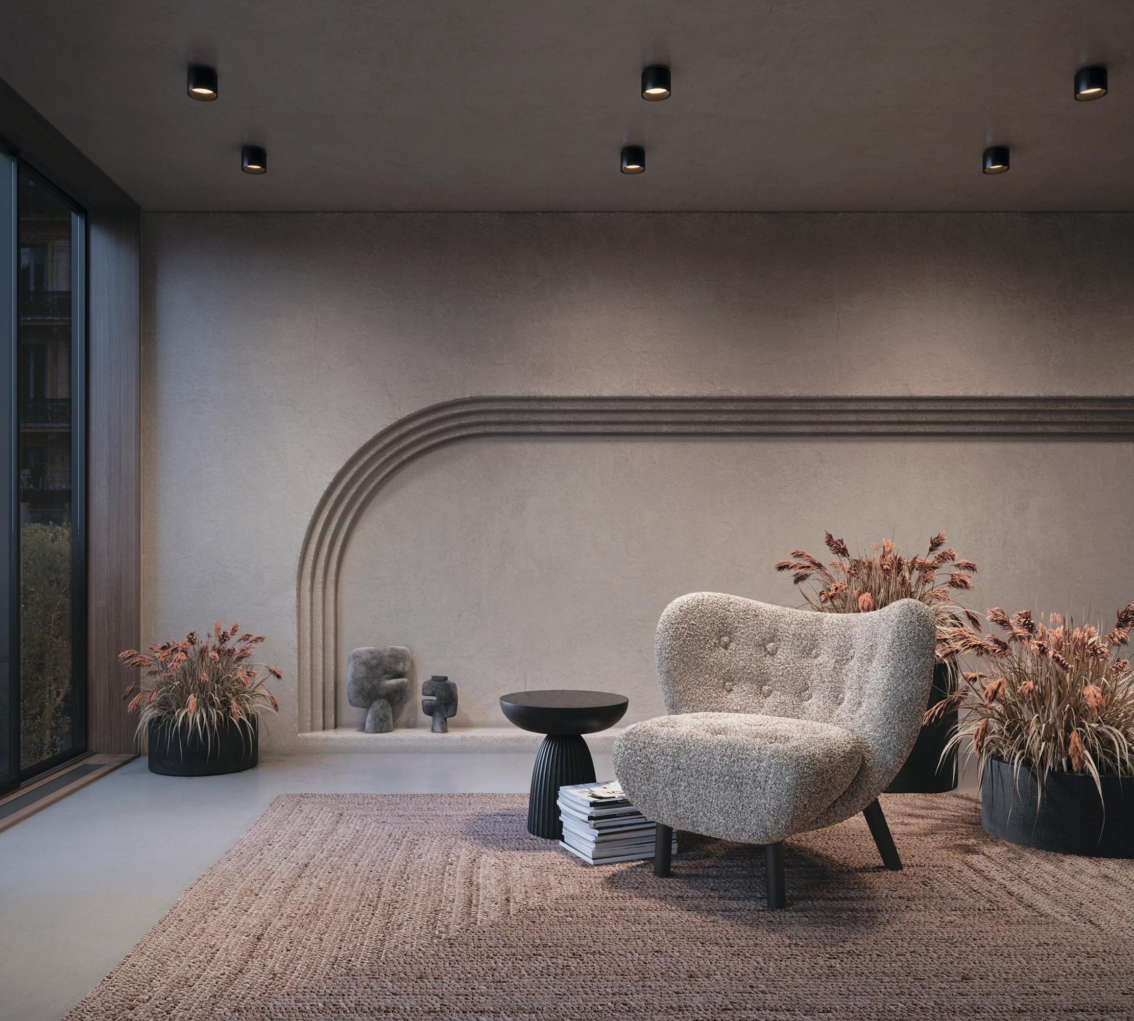 Strahler Planet Schwarz max. 12 Watt - Schwarz, Trend, Metall (10/9.2cm) - MAYTONI