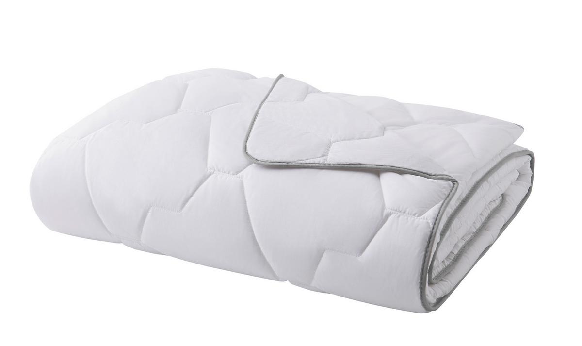 Bettdecke Tesla Sleep ca. 155x220x4 cm Weiß - Weiß, Basics, Textil (155/220/4cm) - Yatas