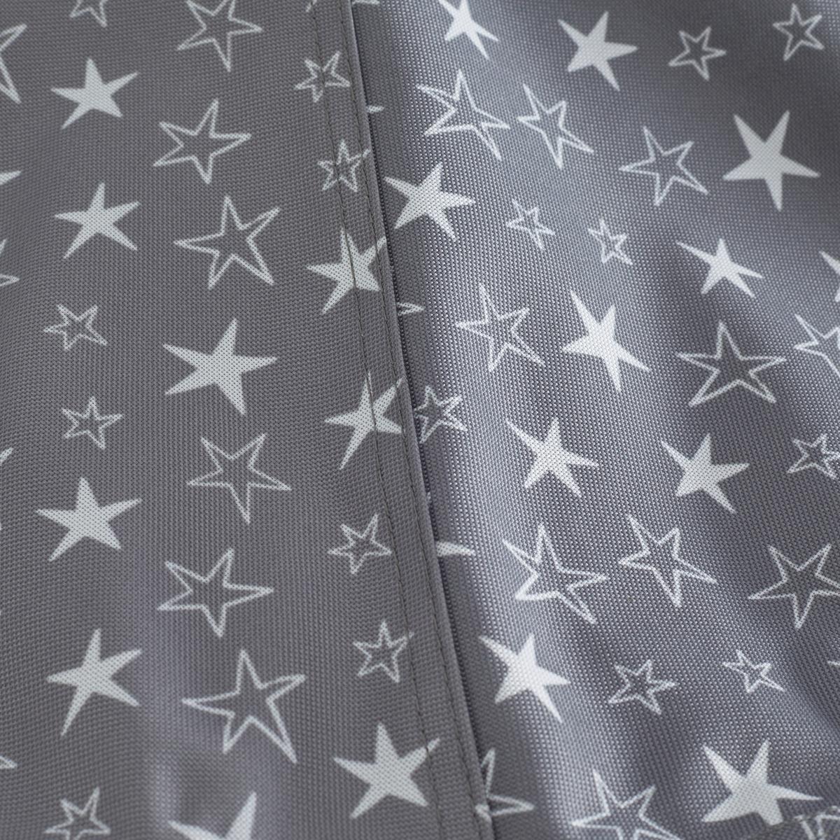 Hängesessel Maya Grau/Weiß inkl. Kissen - Schwarz/Weiß, MODERN, Textil/Metall (110/190/110cm) - Bessagi Kids