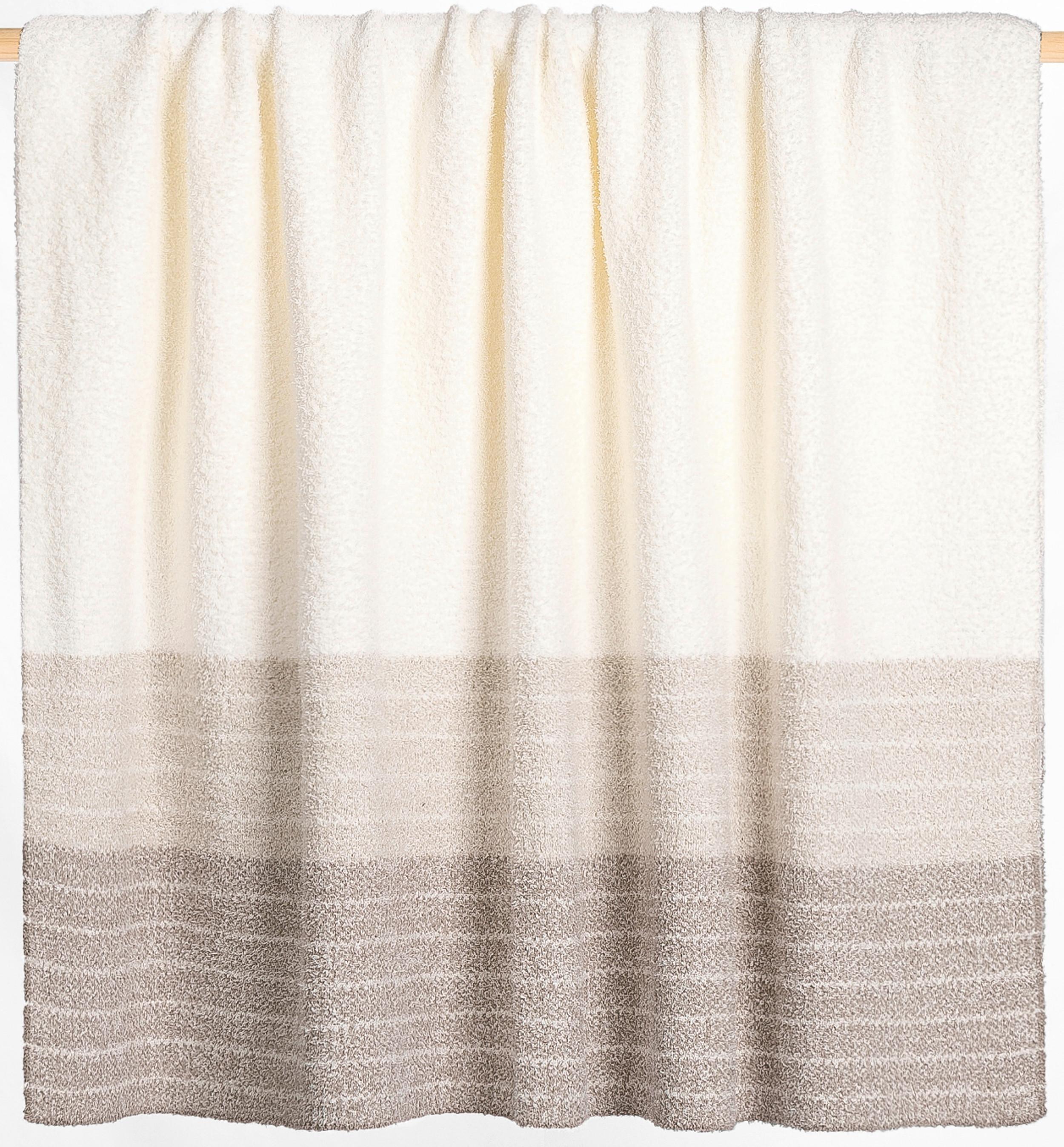 Pătură Via, cca. 130x170cm - alb/gri, textil (130/170cm) - Mömax