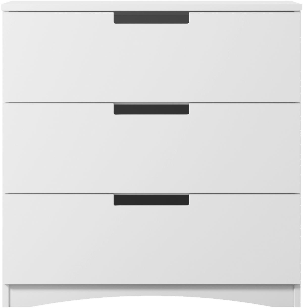 Komoda Classic, Bela - bela, Moderno, leseni material (80/81/41cm) - MID.YOU