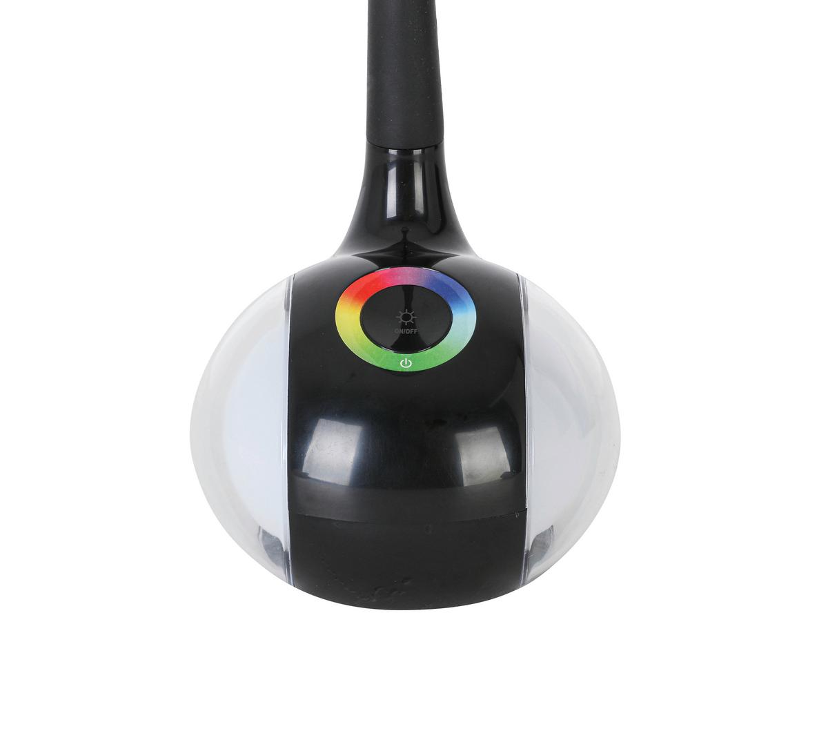 Lampă de birou cu LED Nihat - negru/transparent, Modern, plastic/metal (max 30/13,5/max 53cm) - Mömax
