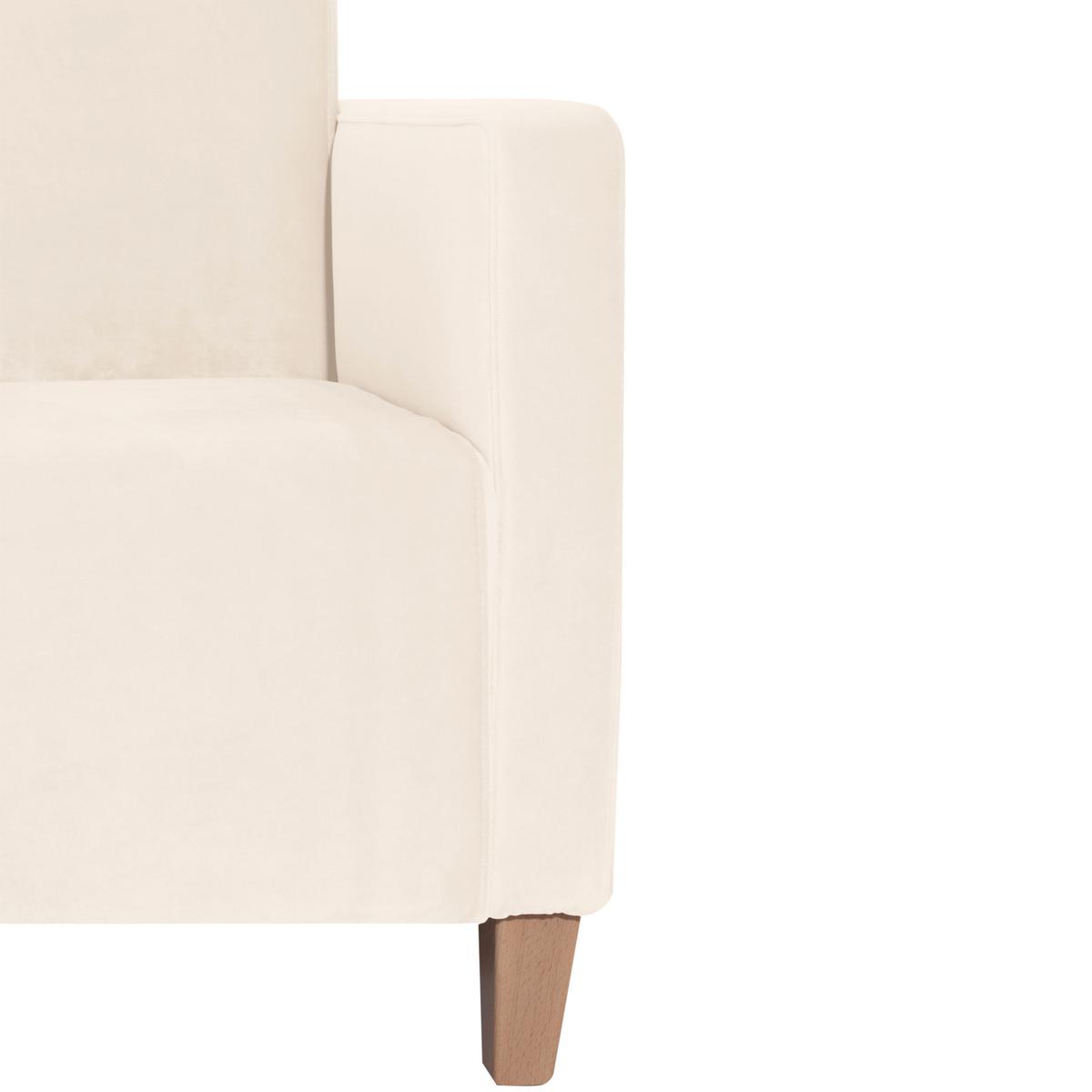 SESSEL MILLA - Creme/Naturfarben, Design, Holz/Textil (71/81/70cm) - Max Winzer