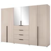 Ormar S Klasičnim Staklenim Vratima Sarino - kašmir/crna, Konvencionalno, staklo/metal (299,2/212/57cm)