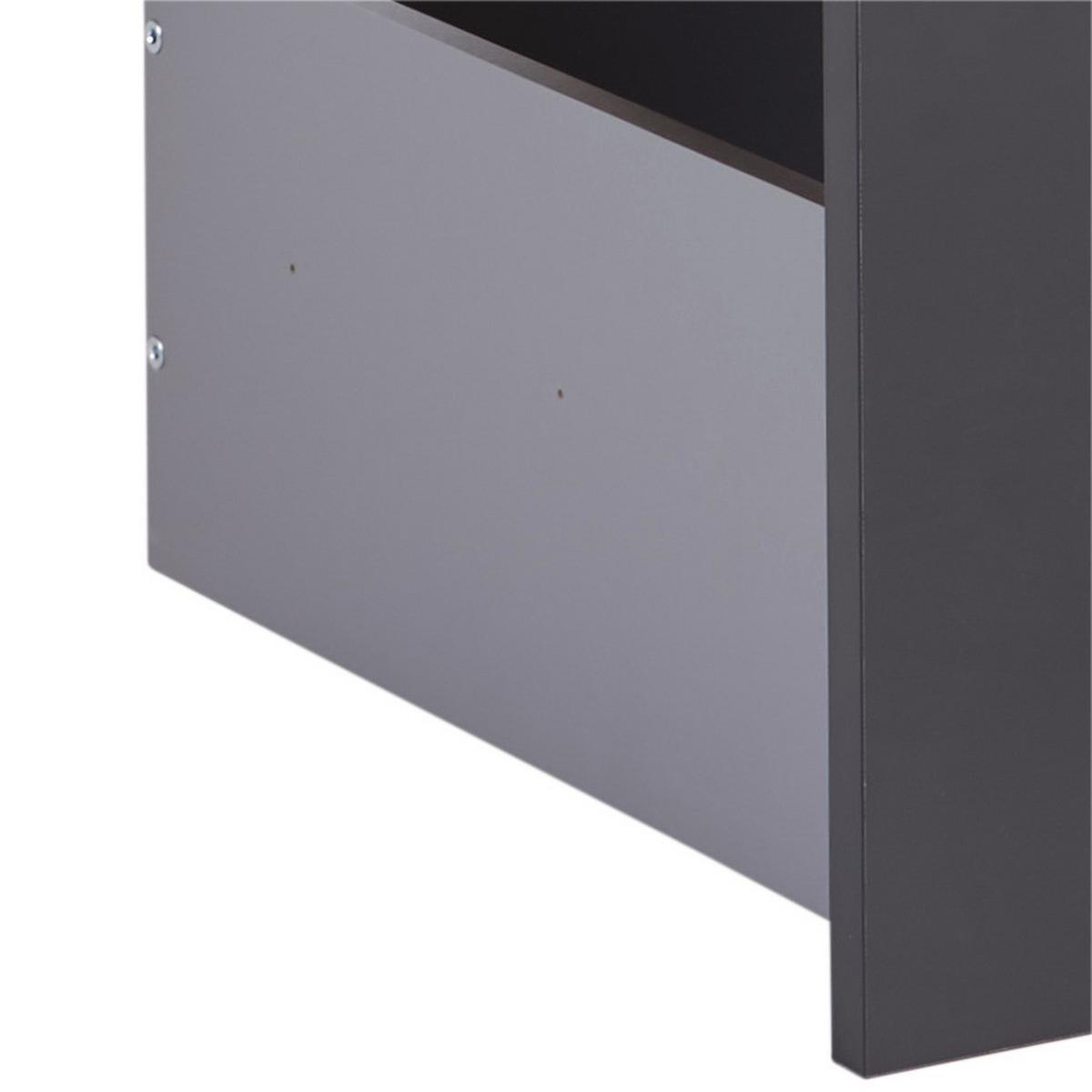 Schubladenset Unit in Anthrazit - Anthrazit, MODERN, Holzwerkstoff (45,3/83/47cm) - Based