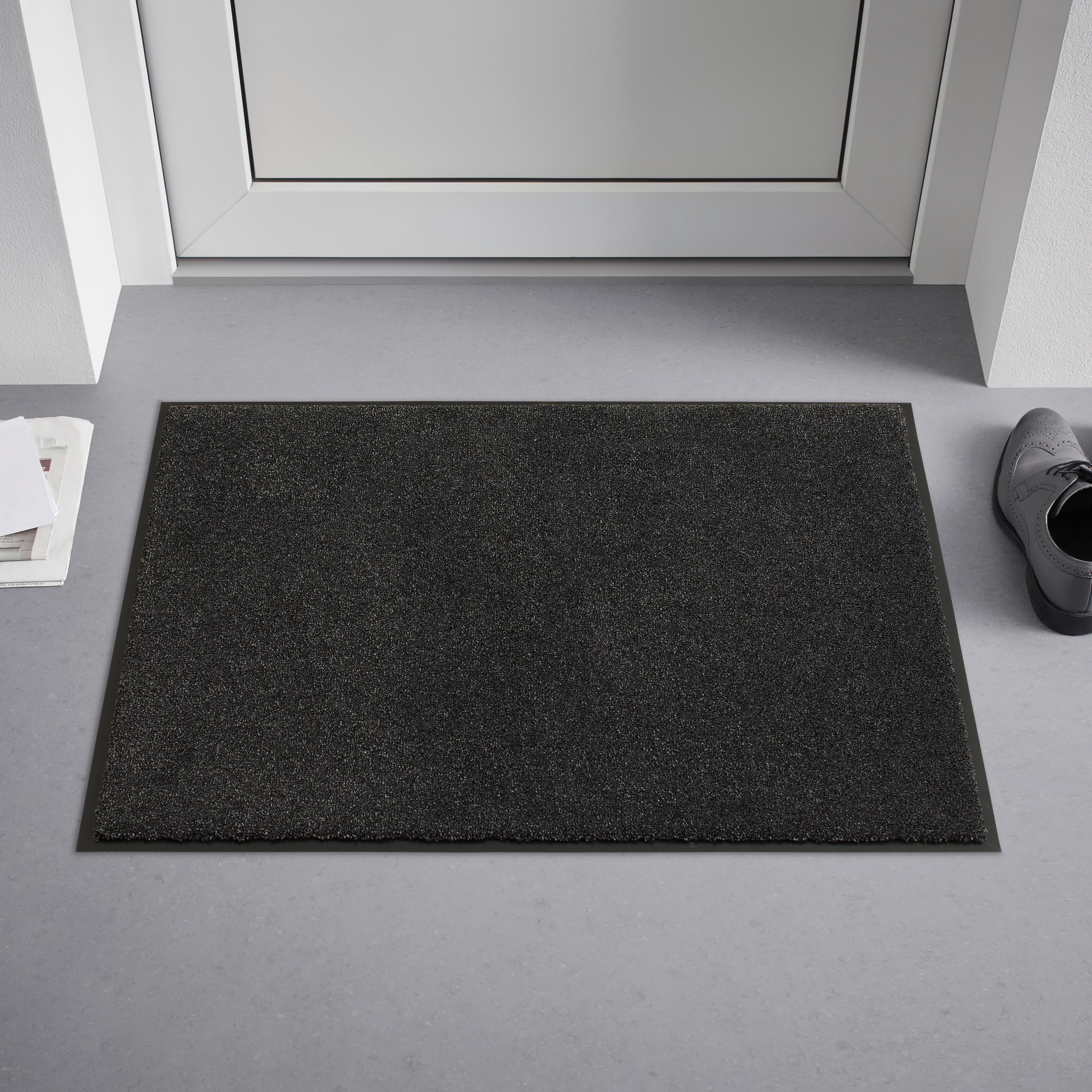 DÖRRMATTA EDEN - antracit, Modern, plast (60/80cm) - Modern Living