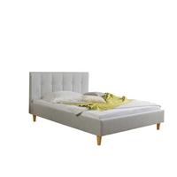 Polsterbett Kenny Hellgrau ca. 100x200 cm - Hellgrau/Naturfarben, MODERN, Holz/Textil (100/200cm) - Livetastic