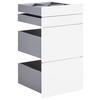 LÅDSET UNIT -BASED- - vit högglans, Modern, trämaterial (45,3/83/47cm) - Based