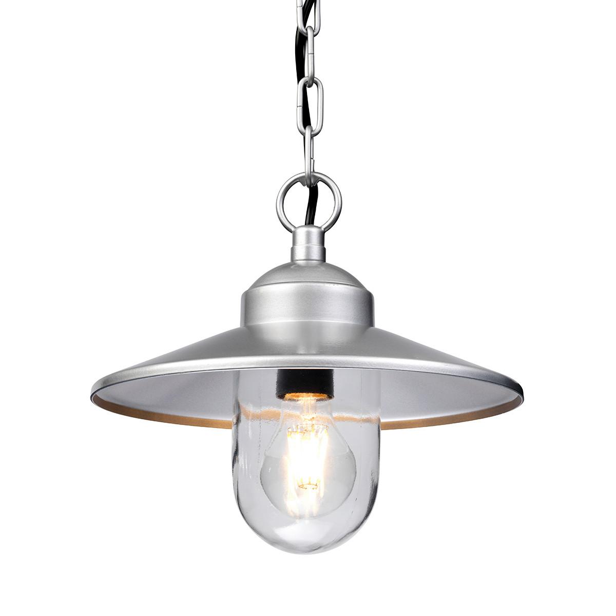 Kültéri Függőlámpa Klampenborg8 - ezüstszínű, Konventionell, üveg/fém (27.5/26cm) - Elstead Lighting