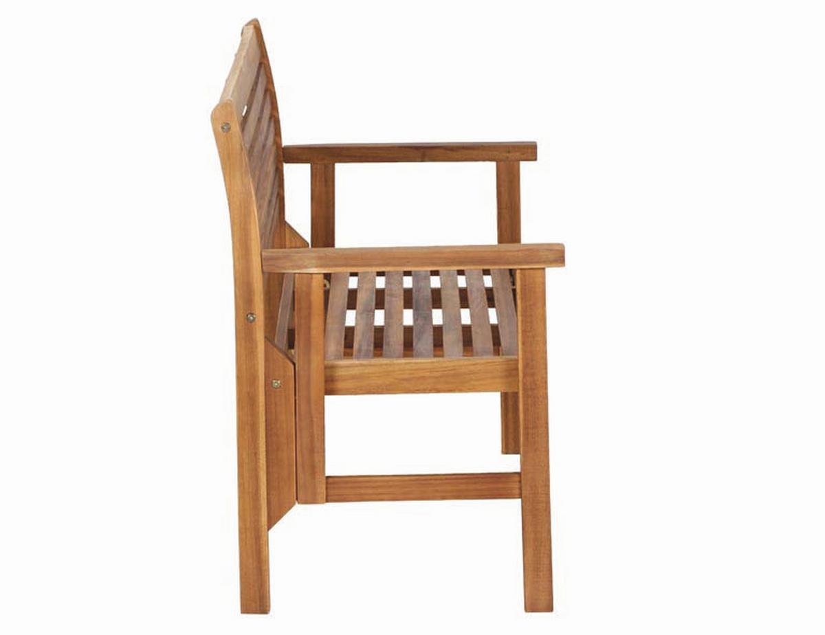 Gartenbank Akazie massiv geölt 508761 - Akaziefarben, MODERN, Holz (120/90/59,5cm) - Siena Garden