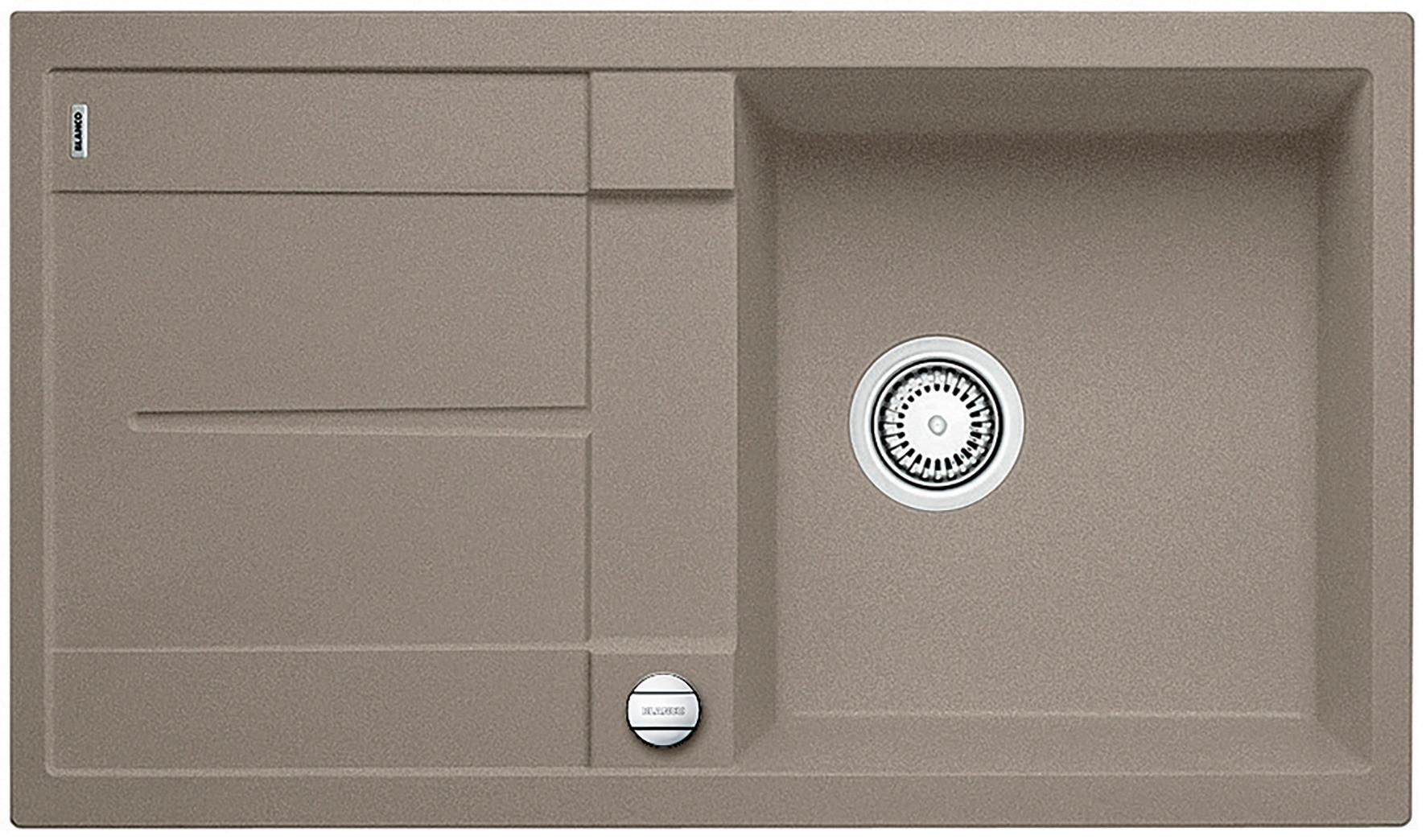 Spüle Metra 5S, Typ:517348 Tartufo - Cappuccino, MODERN, Stein (86/50cm) - Blanco