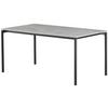 Jedilna Miza Lean, Siva, 160x90 - siva/črna, Konvencionalno, kovina/leseni material (160/76/90cm) - P & B