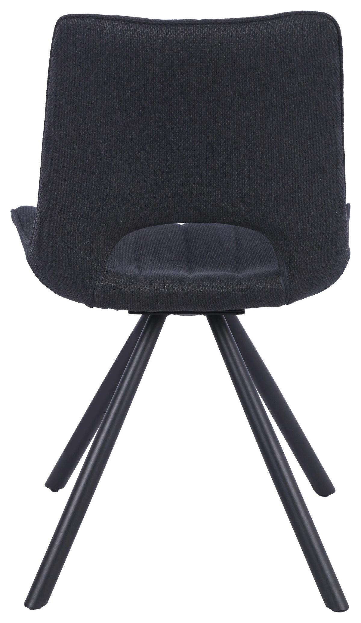 Scaun NERA - gri închis/negru, Basics, lemn/metal (51/87/61cm) - Mömax