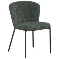 Stuhl Emily Grün - Schwarz/Grün, LIFESTYLE, Holz/Textil (55/79/59cm) - Mömax
