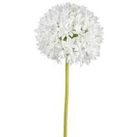 Allium II Weiß/Grün ca. 89cm - Weiß/Grün, Basics, Kunststoff/Metall (89cm)