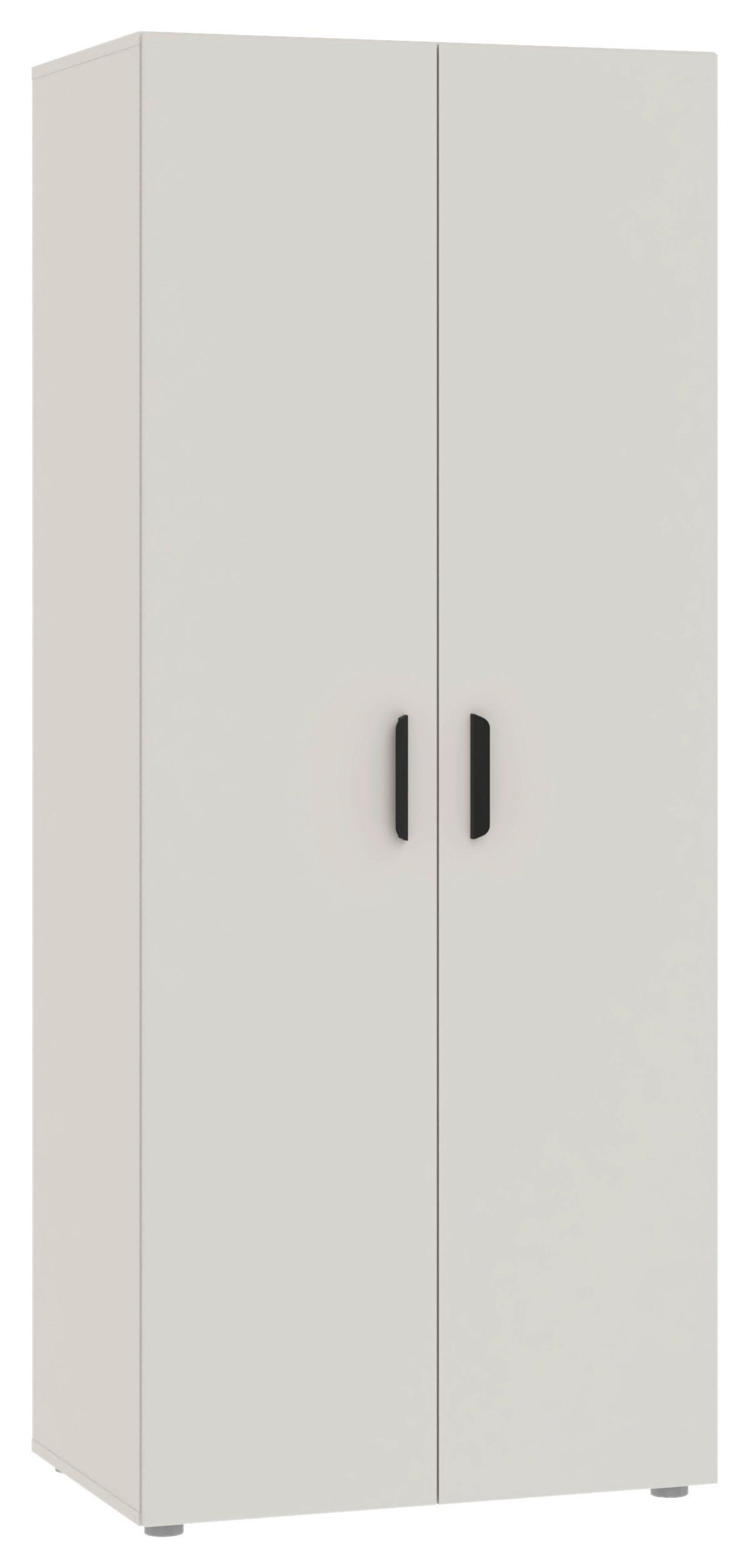 Ormar S Klasičnim Vratima Basic - kašmir/crna, Konvencionalno, drvni materijal/plastika (74/179/51,9cm)