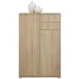 Highboard Eichefarben - Eichefarben/Alufarben, MODERN, Holzwerkstoff/Kunststoff (72/111/34cm) Highboard Eichefarben - Eichefarben/Alufarben, MODERN, Holzwerkstoff/Kunststoff (72/111/34cm)