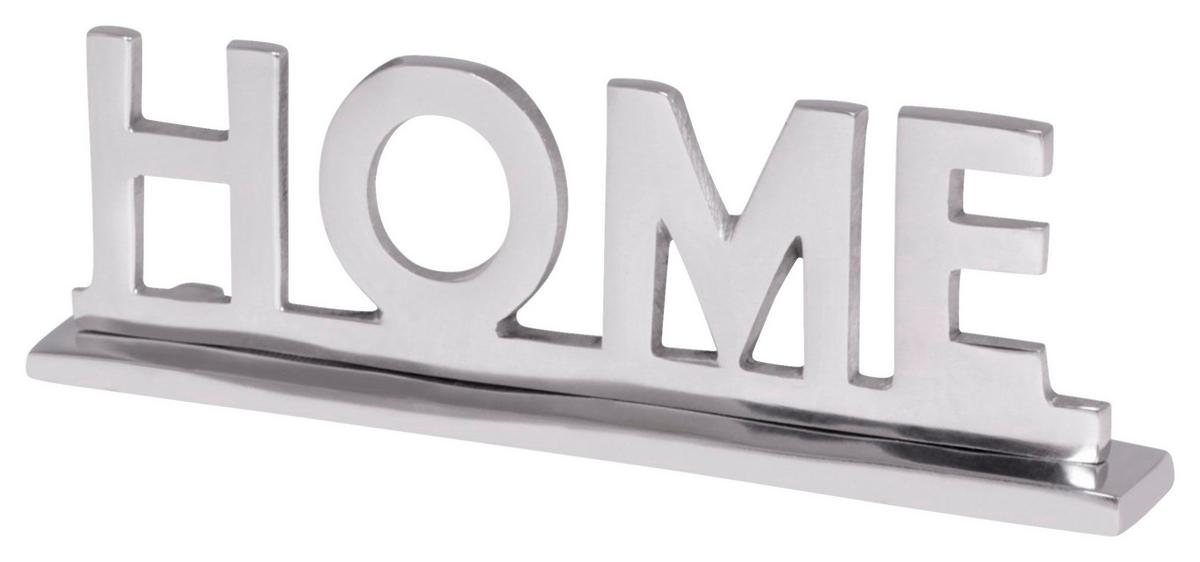 Dekoschriftzug Wohnling Silberfarben - Silberfarben, MODERN, Metall (22/7/3cm) - MID.YOU