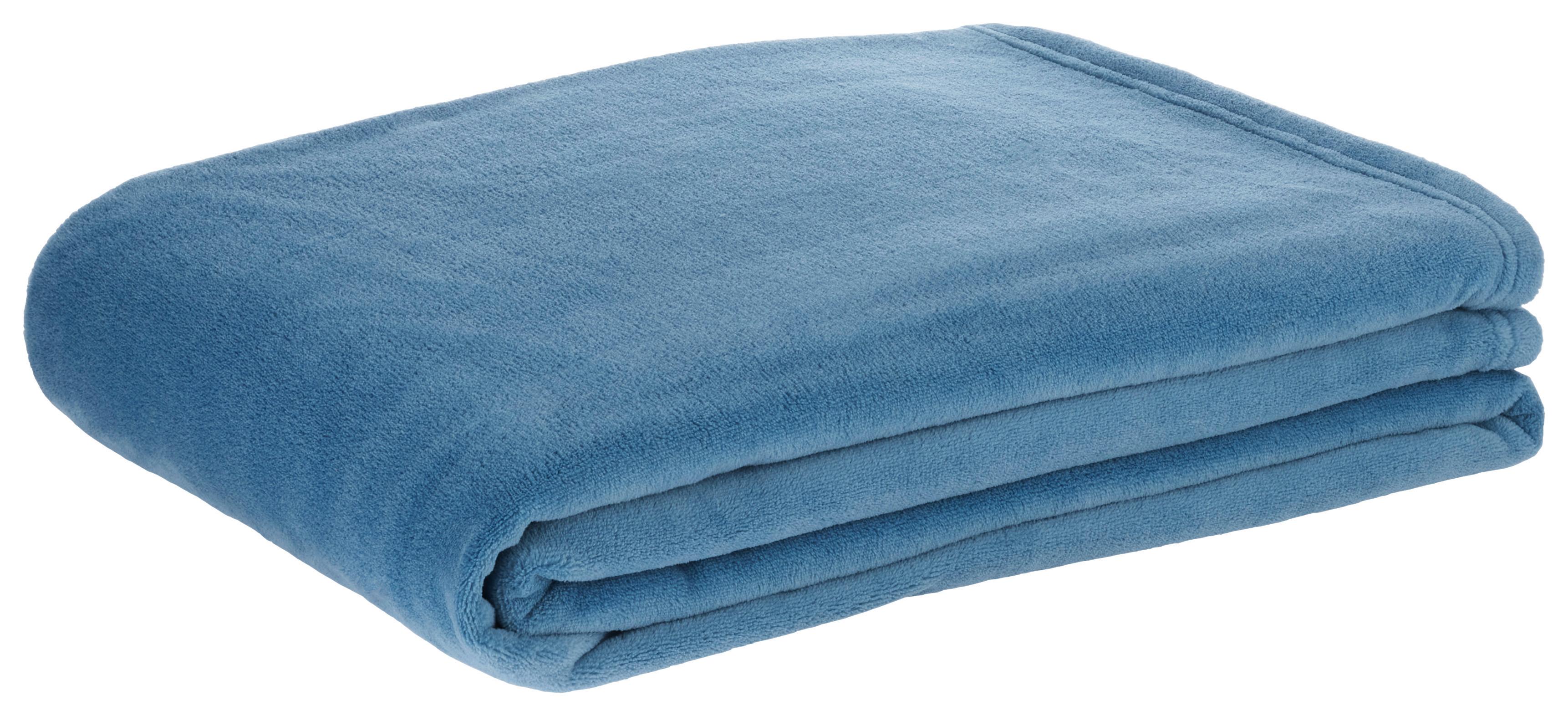 Pătură pufoasă Kuschelix - albastru, textil (140/200cm) - Modern Living