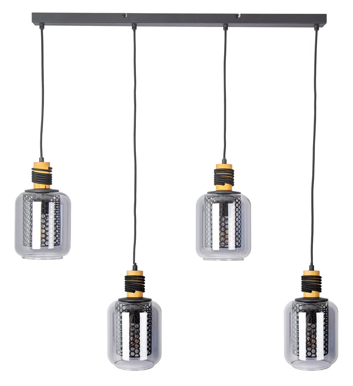 Viseća Svjetiljka Ando - siva, Design, staklo (78/25/60cm) - Globo