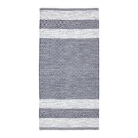 Handwebteppich In Hellgrau Ca. 80x150cm - Weiss/Dunkelgrau, Modern, Textil (80/150cm) - Modern Living