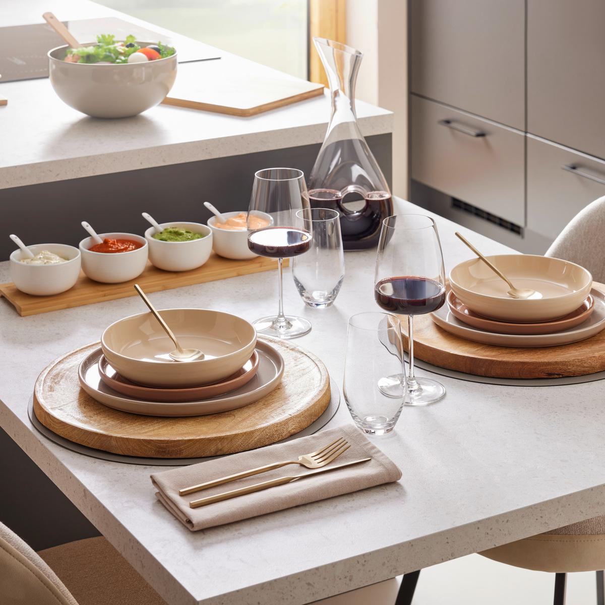 Tischset Livi Hellbraun - Hellbraun, MODERN, Kunststoff (40cm) - Gourmesto