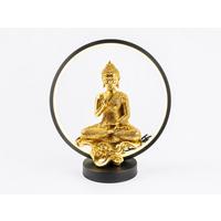 Dekor Buddha Sana - fekete/aranyszínű, műanyag (30/14/33cm)