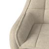 STOL MED ARMSTÖD BILLY - svart/cremefärgad, Modern, metall/trä (64/87/67cm) - Bessagi Home