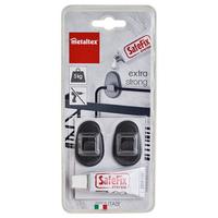 Fürdőszobai Rögzítőszett Lava - fekete, Modern, fém (8,5/19,5cm)