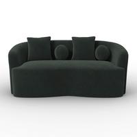 CANAPEA JULIE - verde, Modern, lemn/textil (178/66/82cm) - Bessagi Home