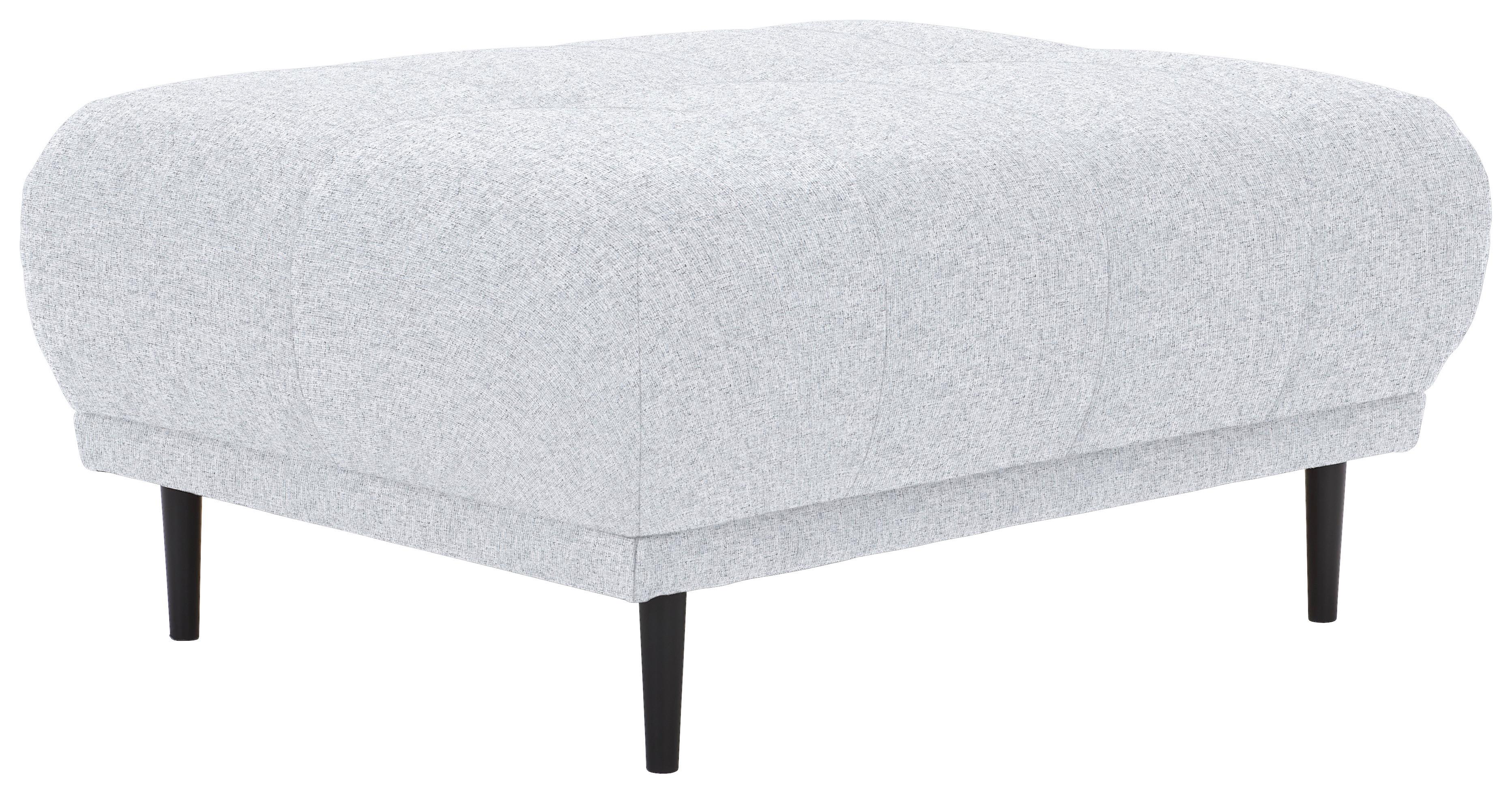 HOKER STARK - jasnoszary/czarny, Design, tkanina/drewno (93/45/77cm) - Stylife