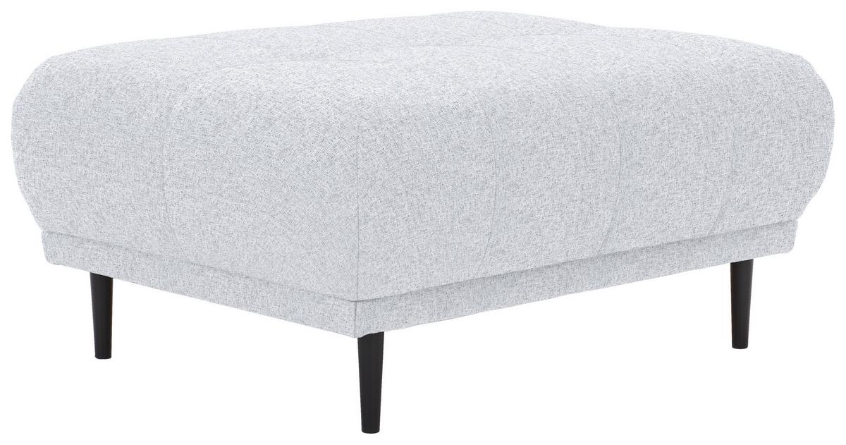 HOKER STARK - jasnoszary/czarny, Design, tkanina/drewno (93/45/77cm) - Stylife