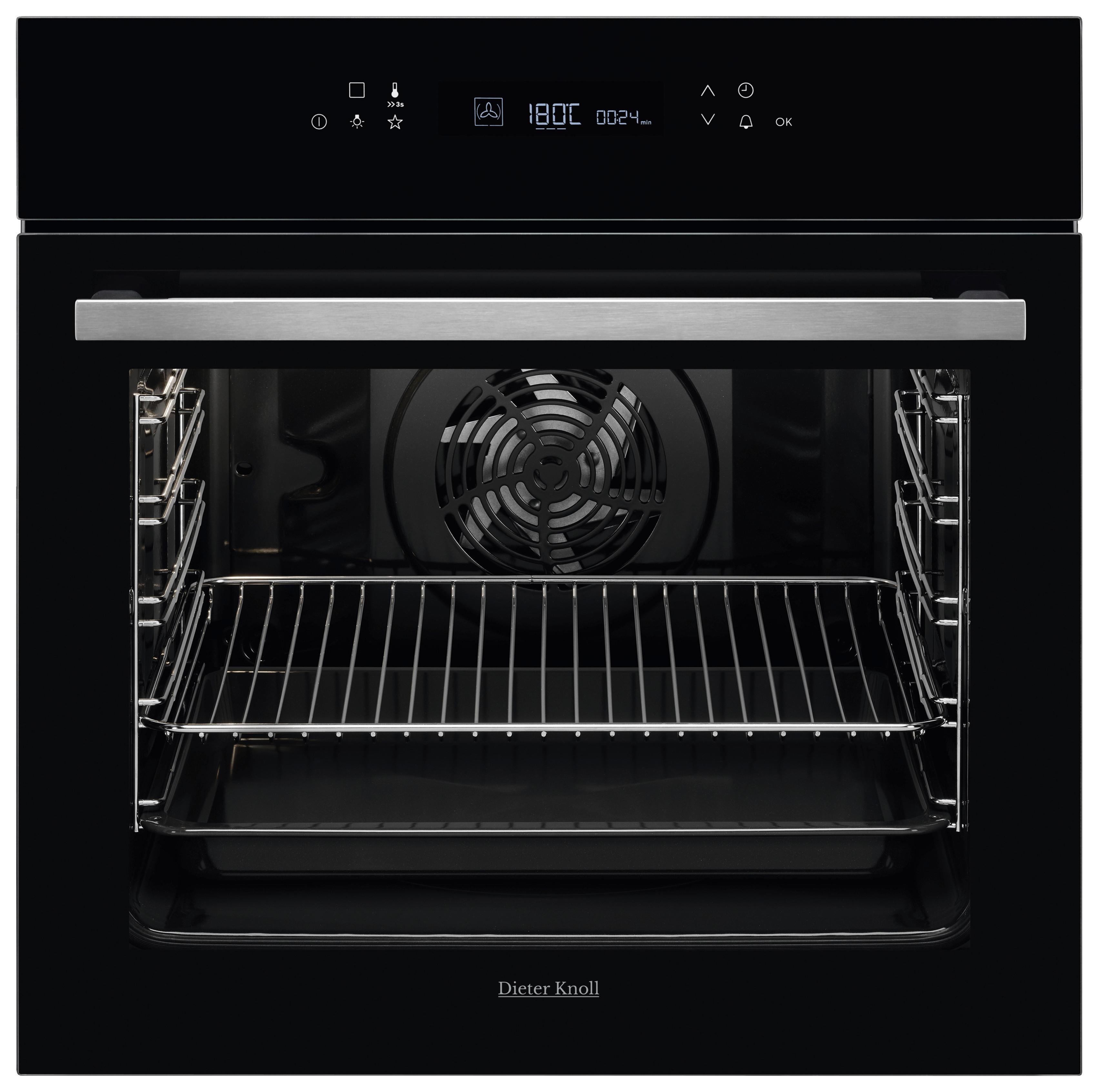 Einbaubackofen DKP39904XK - Edelstahlfarben/Schwarz, Basics, Glas/Metall (59,4/59,4/56,8cm) - Dieter Knoll