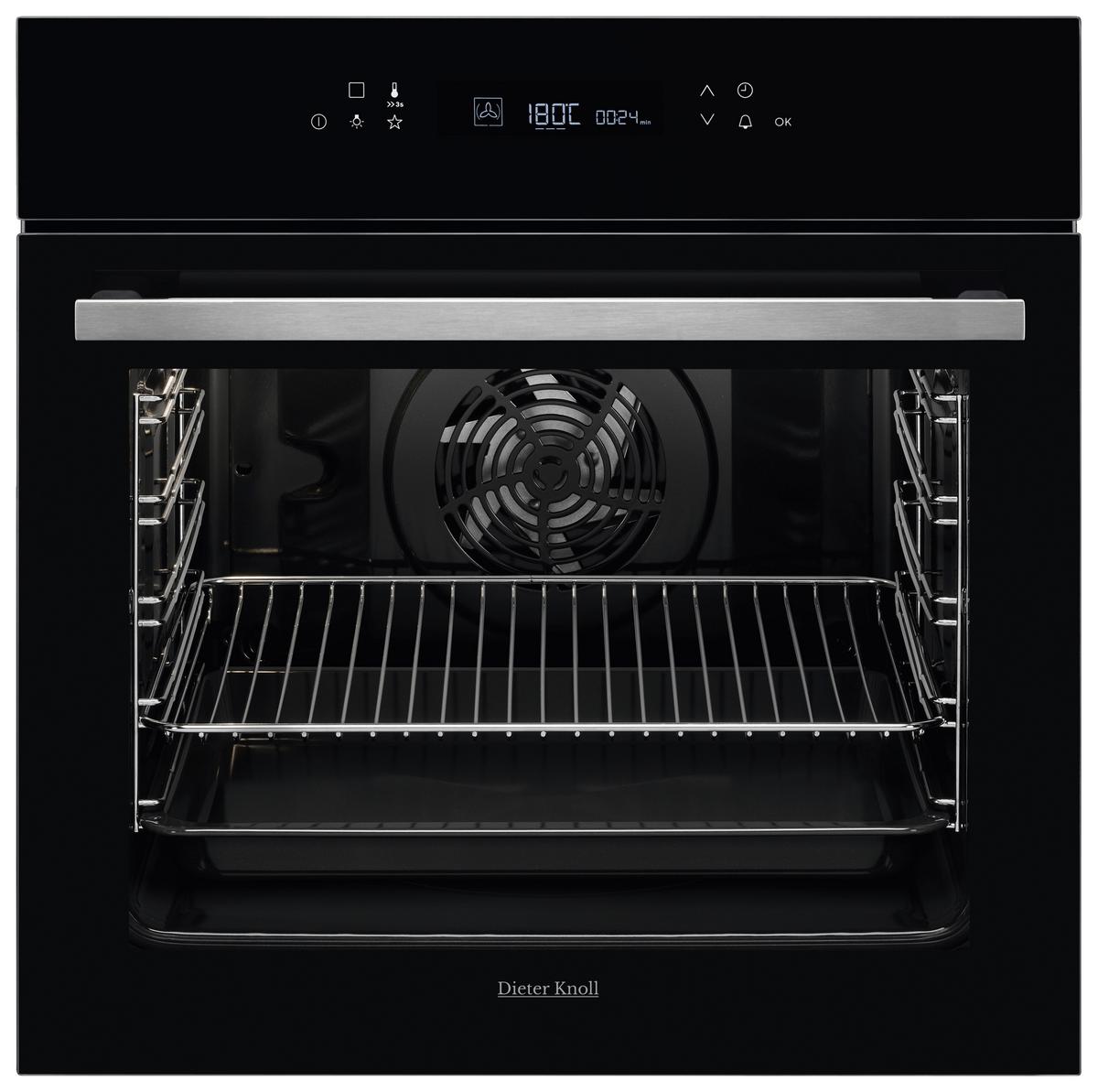 Einbaubackofen DKP39904XK - Edelstahlfarben/Schwarz, Basics, Glas/Metall (59,4/59,4/56,8cm) - Dieter Knoll