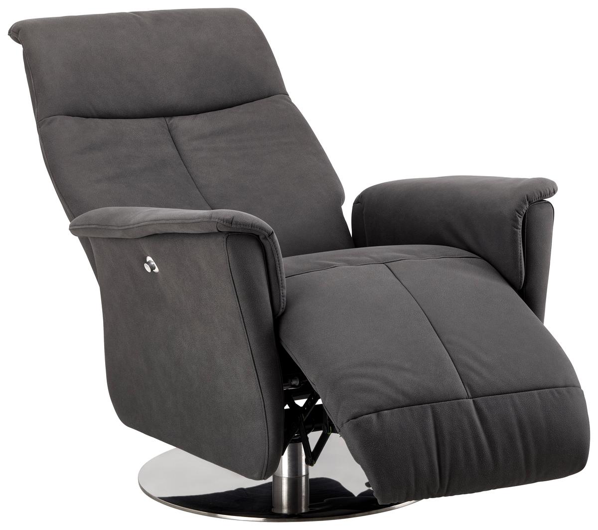 Relaxsessel Tom in Graphitfarben - Graphitfarben, Modern, Textil/Metall (78/108/85cm) - Premium Living