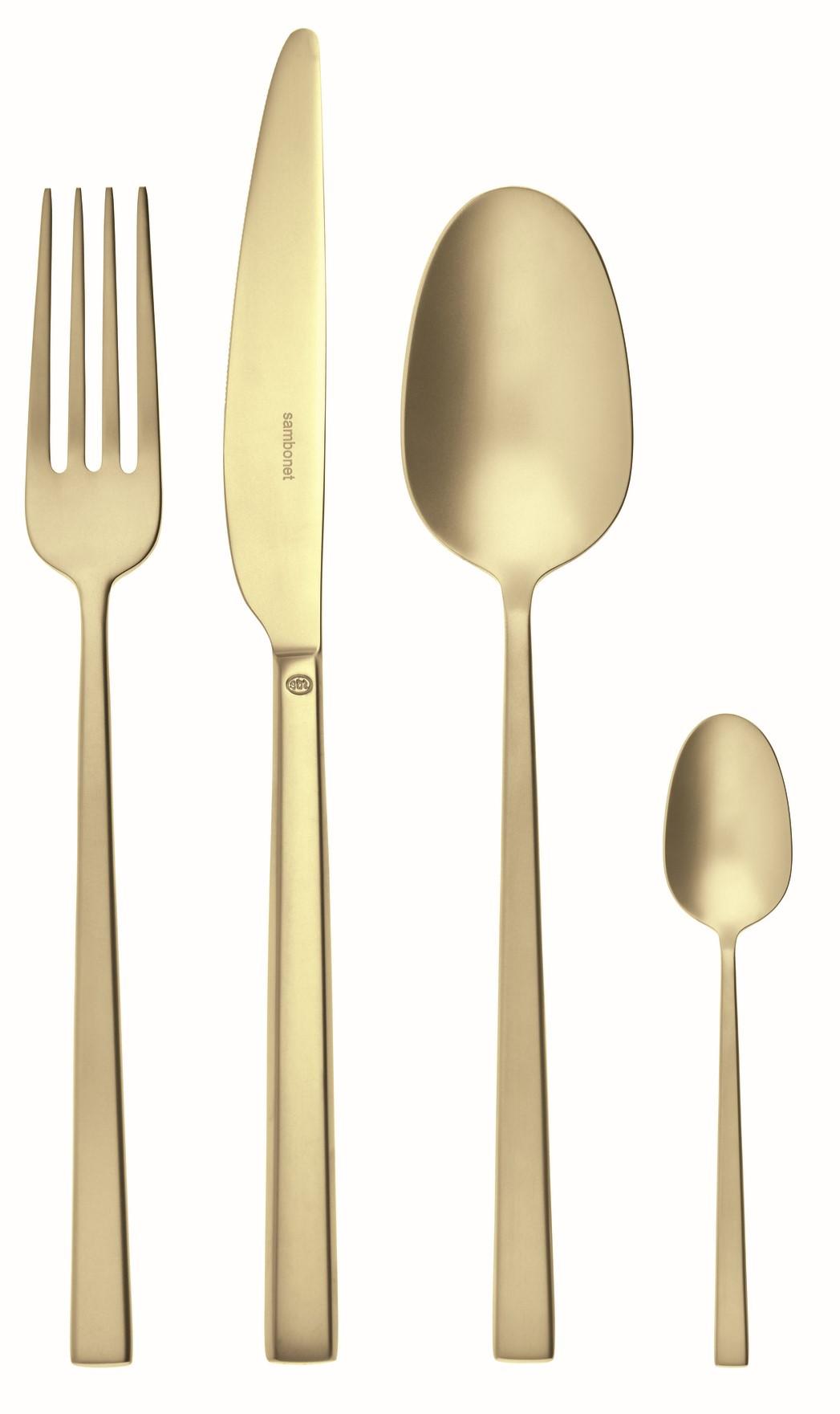 ZESTAW SZTUĆCÓW 52662P81 SAMBONET - kolor złoty, Basics, metal - Sambonet
