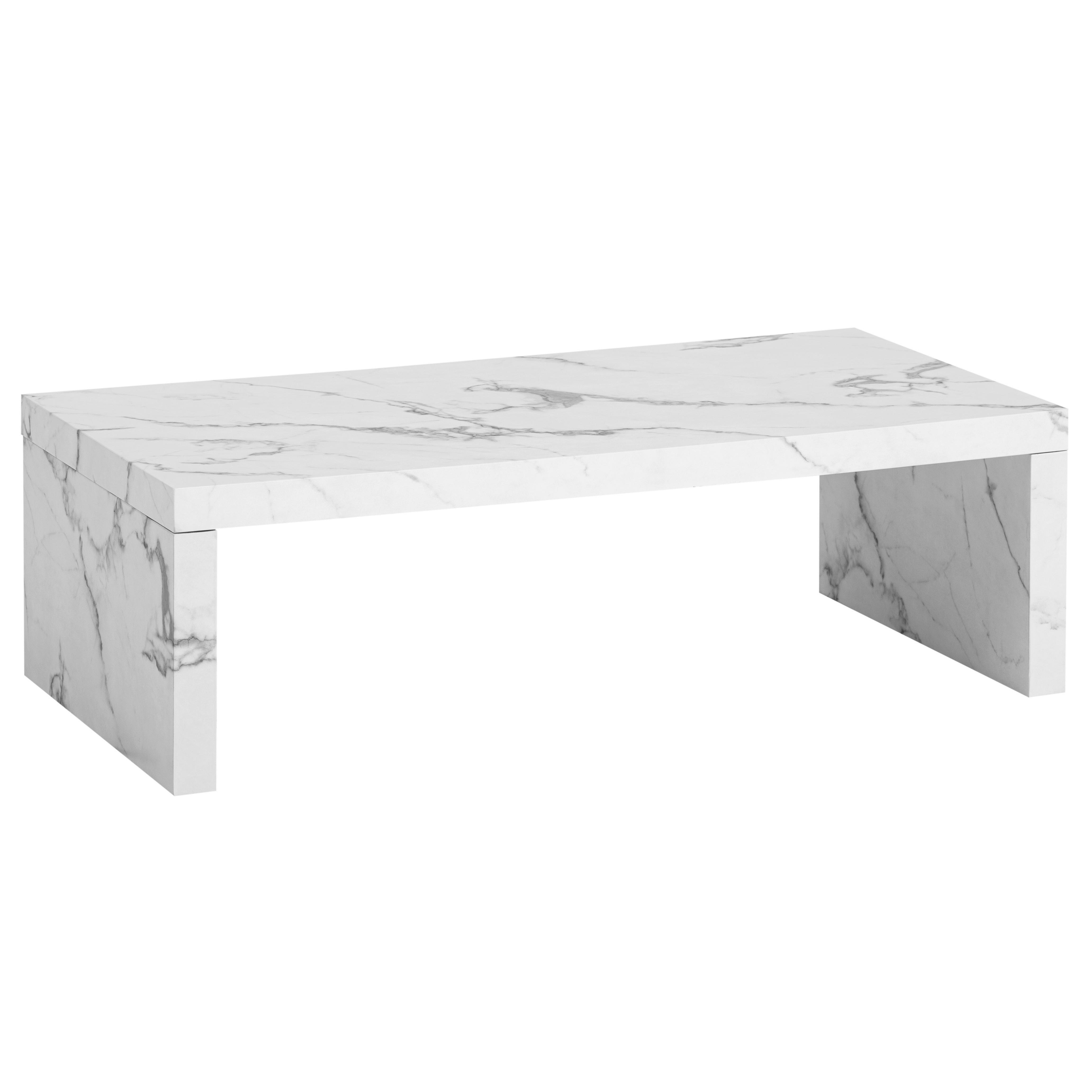 COUCHTISCH WL6.940 - Weiss, Design, Holzwerkstoff (110/55/35cm) - Livetastic