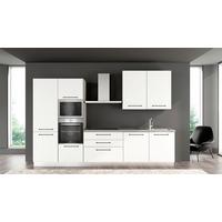 Blok Kuhinja S Aparatima Line 330 - bijela/siva, Konvencionalno, drvo/metal (330/216-240/60cm)