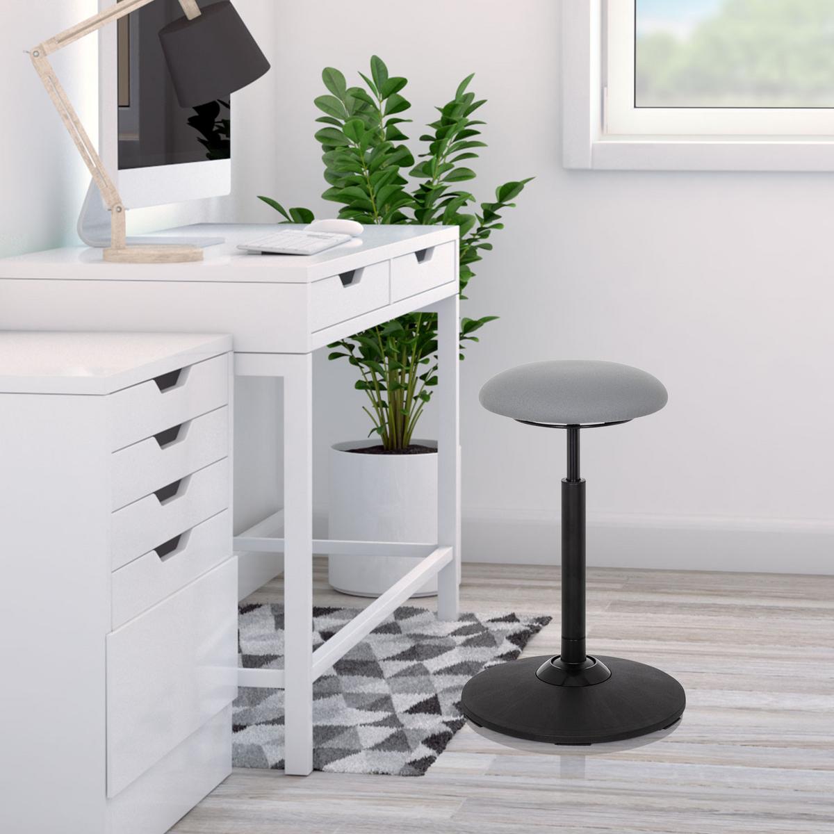Pisarniški Stolček Balance Sit, Siva - siva/črna, Basics, umetna masa/tekstil (45/63-86/45cm) - MID.YOU