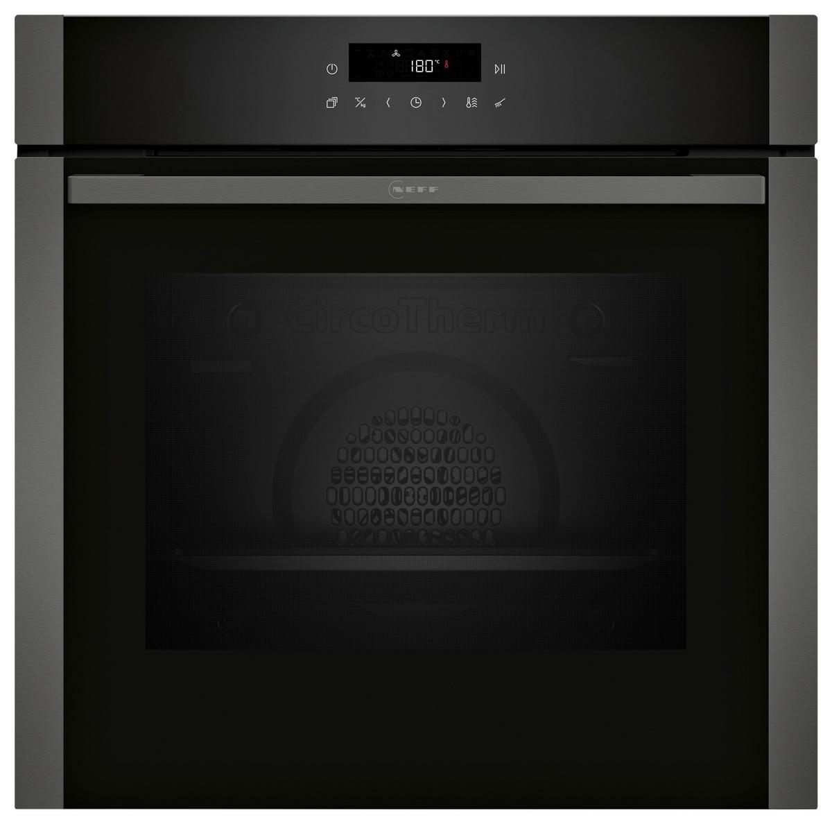 Backofenset BXPOWER8M Graphitfarben - Graphitfarben, MODERN, Glas/Metall (59,4/59,5/54,8cm) - Neff