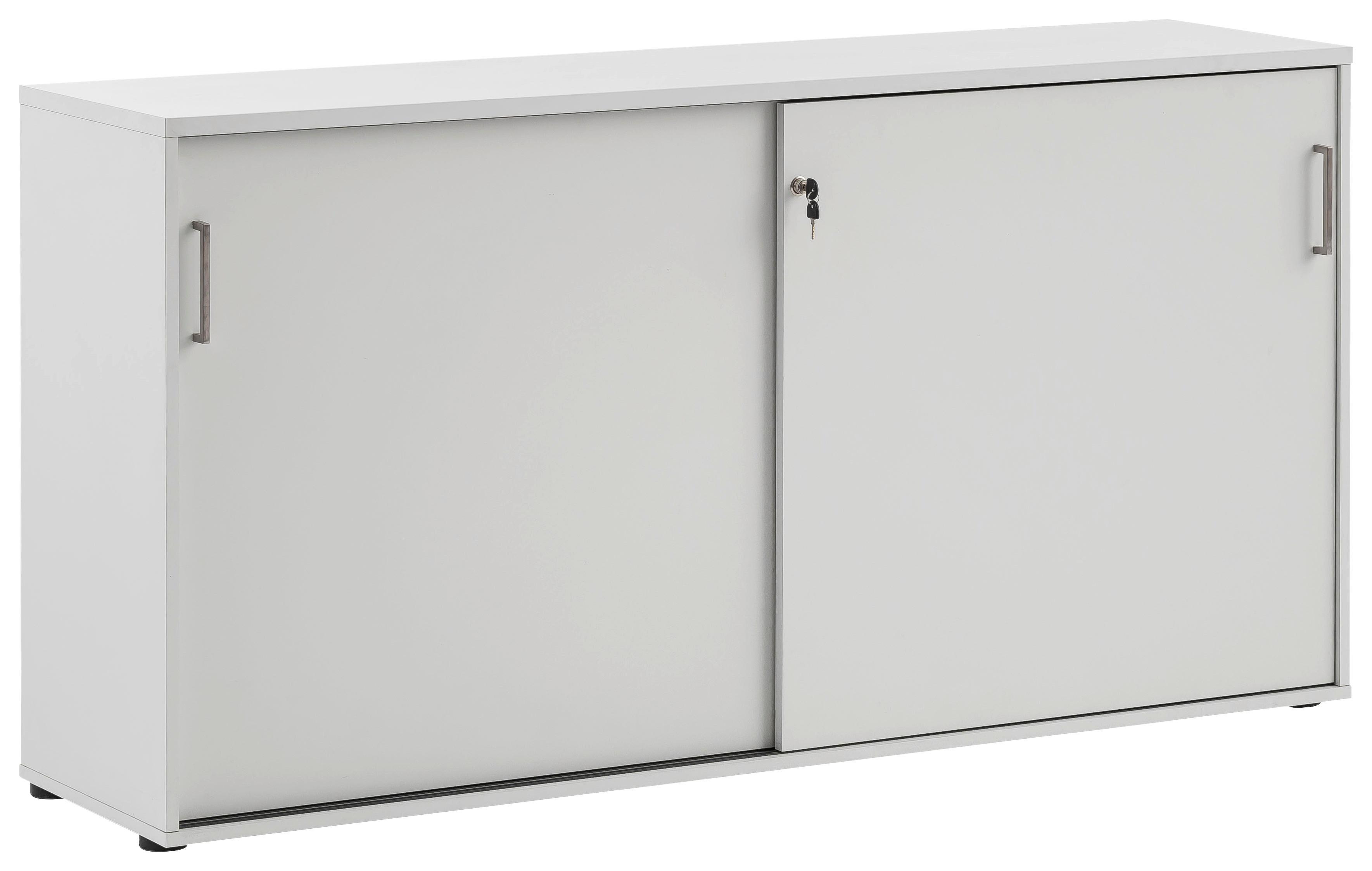 Aktenschrank "Serie 1500" , hellgrau - Hellgrau, KONVENTIONELL, Holzwerkstoff (160/84,2/41cm) - MID.YOU