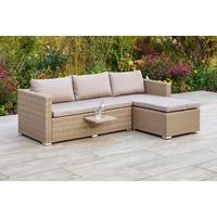 Lounge Garnitura Veneto, Blazine - naravne barve, Moderno, kovina/umetna masa (215/140cm) - Gardenson