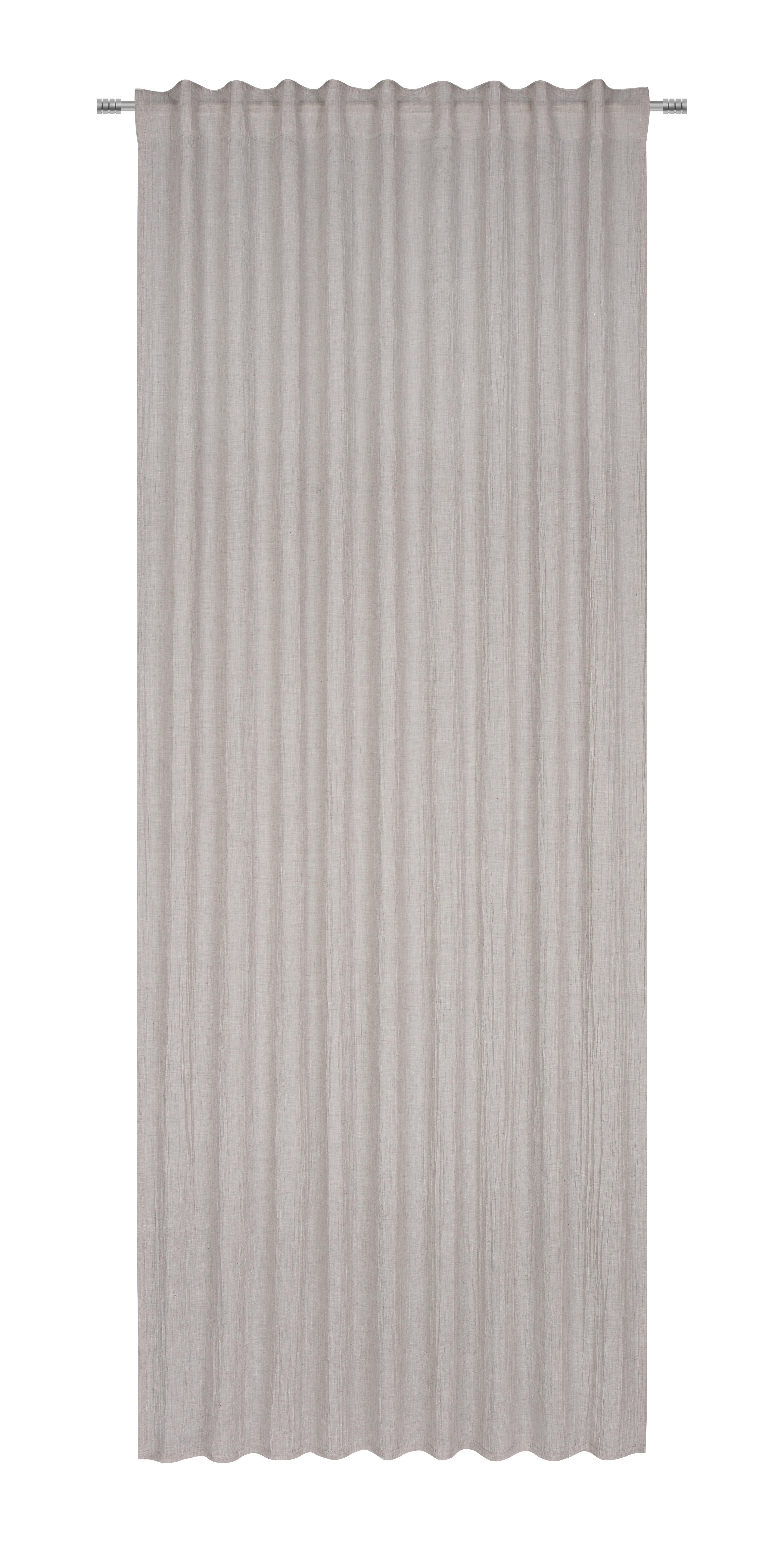 Končana Zavesa Ramona - siva, Moderno, tekstil (135/245cm) - Modern Living