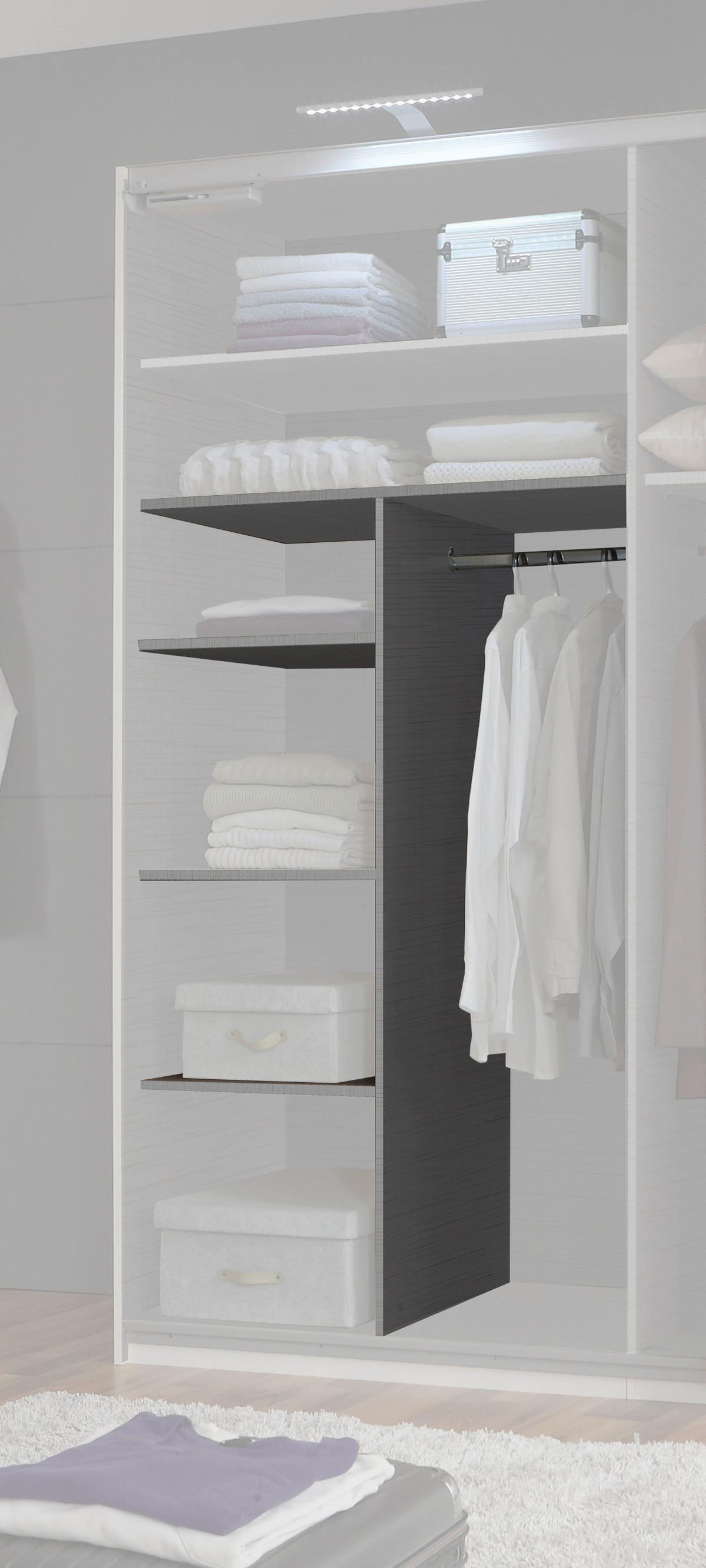 Inneneinteilung Fresh ca. 96x150x50 cm Grau - Grau, MODERN, Holzwerkstoff (96/150/50cm) - MID.YOU