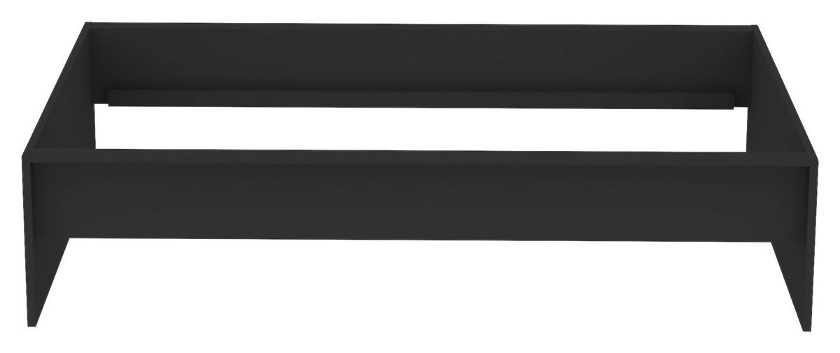 Bettrahmen Unit 120 in Anthrazit - Anthrazit, Konventionell, Holzwerkstoff (120/200cm) - Based