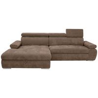 Kutna Garnitura Vegas - srebrne boje/smeđa, Design, drvo/tekstil (173/294cm) - Modern Living