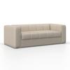 BÄDDSOFFA MIRANDA - beige/svart, Modern, metall/trämaterial (207/71/98cm) - Bessagi Home