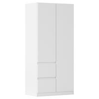 DULAP USI ROTATIVE NIDDA - alb, Basics, material pe bază de lemn (91/197/54cm) - Modern Living