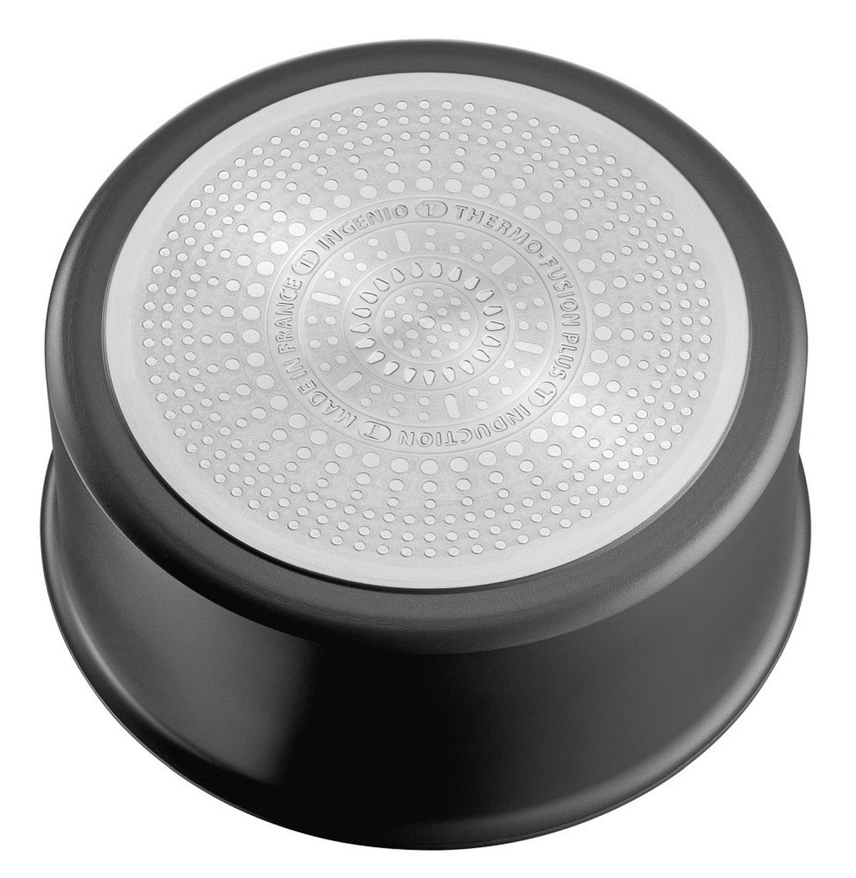 ZESTAW PATELNI L76495 TEFAL - ciemnoszary, Basics, metal - Tefal