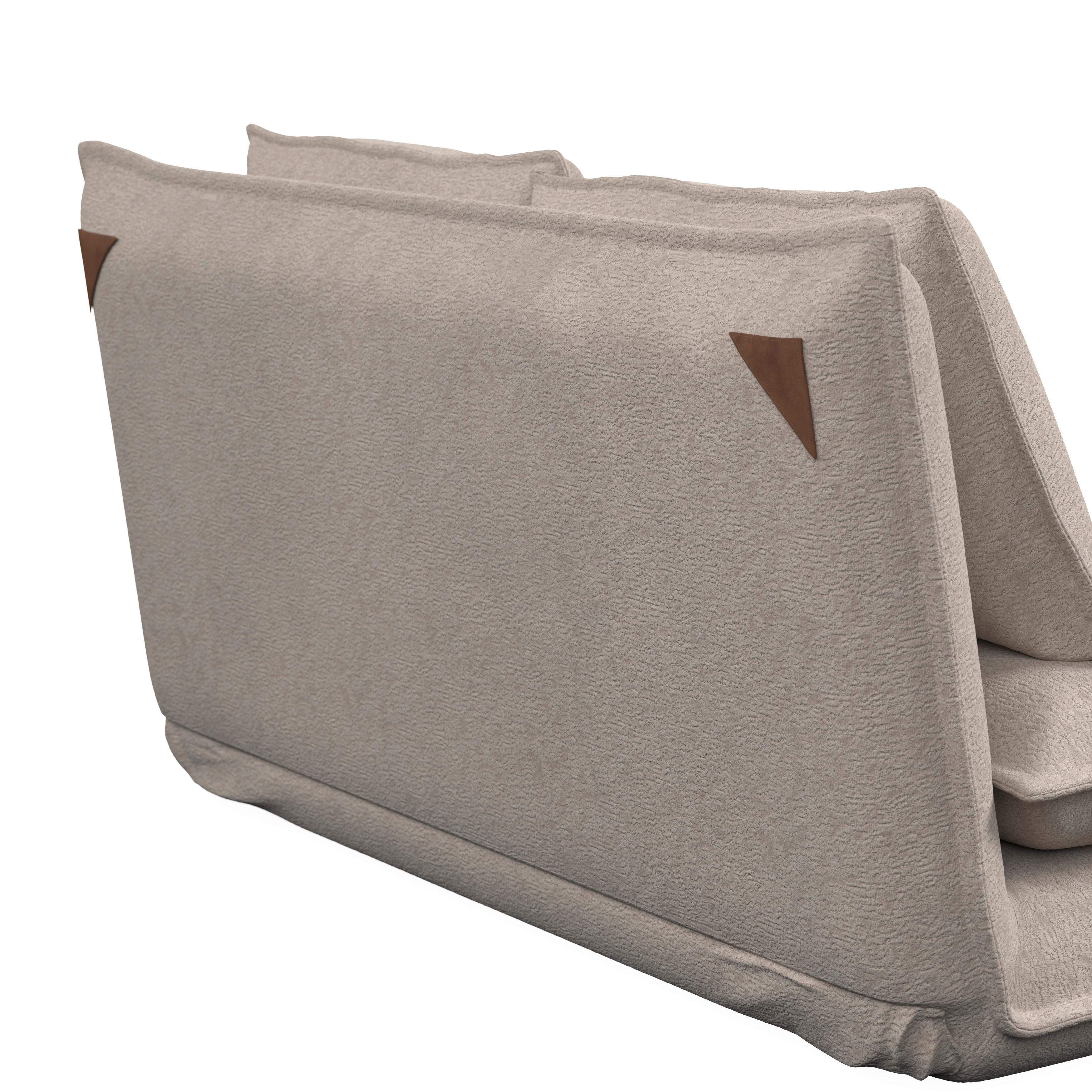 BÄDDSOFFA MACY - beige, Modern, metall/textil (141/68/87cm) - Bessagi Home